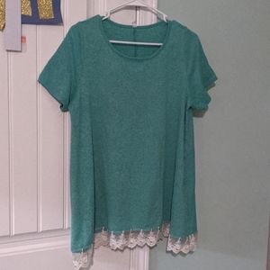 Pink blush maternity shirt